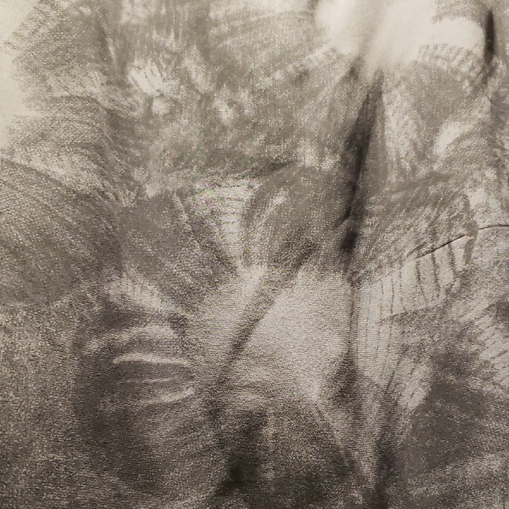 Vintage Chic Gray Patterned Lined Maxi Skirt, Siz… - image 4